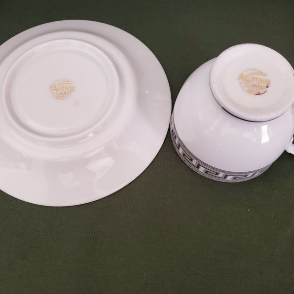 Alpine Cuisine Tea Cups and Saucers Fine Porcelain Germany 12 Pcs Set New - Picture 5 of 10